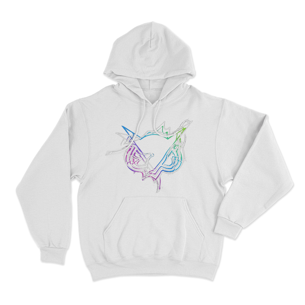 Vanoss Warped Unisex Hoodie White Vanoss Warped Unisex Hoodie White